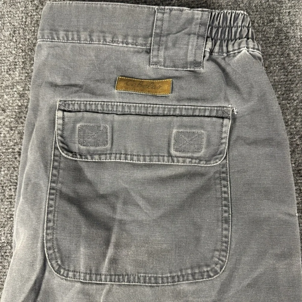 Cabela's Outdoor Gear Men's Pants 35 Reg 100% Cotton Gray Hiking Work 900037 Y2K
